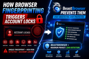 How Browser Fingerprinting Triggers Account Locks (And How BeastBrowser Prevents Them)